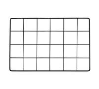 PATIKIL 12x8 Inch Wall Grid Panel, Metal Wire Photo Wall Decorative Grid for Photo Display Hanging Picture Memo Home Decorations, Black