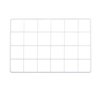 PATIKIL 12x8 Inch Wall Grid Panel, Metal Wire Photo Wall Decorative Grid for Photo Display Hanging Picture Memo Home Decorations, White
