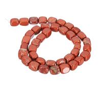 PATIKIL 12x8mm Natural Stone Deep Red Crystal Agate Beads for Jewelry Making, 1 Strand 15"/38cm Cuboid Loose Spacer Beads
