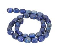 PATIKIL 12x8mm Natural Stone Gemstone Beads for Jewelry Making, 1 Strand 15"/38cm Cuboid Loose Spacer Beads Crystal Agate Beads for Bracelet Necklace DIY Art Craft, Dark Blue