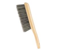 PATIKIL 13" Wood Hand Broom Brush, Soft Nylon Bristles Dust Brush with Handle for Multi-Surface Cleaning, Gray