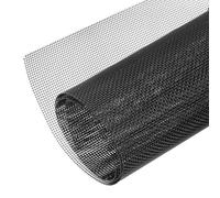 PATIKIL 13 x 39 Inch Wire Mesh, 1 PCS 304 Stainless Steel Woven Air Vent Filter 2mm Hole 0.5mm Wire Dia PVC Coated Mesh Cover Fence Screen Sheets for Cage Garden Window DIY, Black