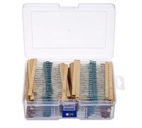 PATIKIL 130 Values Resistors Assortment Kit, 2600pcs Metal Film Fix Resistors 1 Ohm-10M Ohm 1/4w 1% Tolerance for DIY Project Experiments,Blue