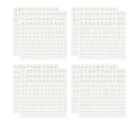PATIKIL 1320 Pcs Acrylic Gem Sticker, 4 Size 3/4/5/6mm Self Adhesive Rhinestones Face Gem Stones Bling Jewelry for Nail Art Craft Clothes DIY Makeup Decoration Party, Beige