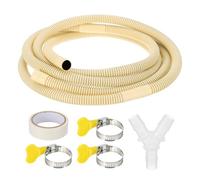 PATIKIL 13Ft Air Conditioner Drain Hose Kit Universal AC Drain Hose with Y-Shaped Connector for Drain Hose Extension Mini Split AC Ductless Heat Pumps AC Drainage HVAC Extender, Yellow