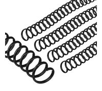 PATIKIL 13mm(1/2") Plastic Spiral Binding Coils, 20 Pcs Binding Spirals 105 Sheet Capacity 4:1 Pitch Binding Spirals for Binding Paper Sheets, Black