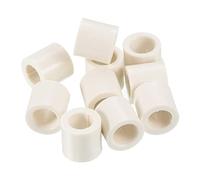 PATIKIL 13x12.5mm Pool Cue Ferrules, 10 Pack Billiard Cue Ferrules Slip on Snooker Pool Stick Tips Replacement Accessories, White