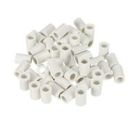 PATIKIL 13x19mm Pool Cue Ferrules, 40 Pack Billiard Cue Ferrules Slip on Snooker Pool Stick Tips Replacement Accessories, White