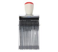 PATIKIL 14 Digits Roller Stamp, Personalized 3.5mm 26 Alphabet Number 0-9 Symbol Rolling Stamp for DIY Stationery Scrapbooking Office Business, Gray