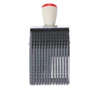 PATIKIL 14 Digits Roller Stamp, Personalized 5mm 26 Alphabet Number 0-9 Symbol Rolling Stamp for DIY Stationery Scrapbooking Office Business, Gray