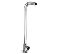 PATIKIL 14" Shower Head Extension Arm 90° Elbow, Copper Chromed Wall Mounted Holder for Bathroom Fixed Rainfall Shower Fitting, Silver Tone