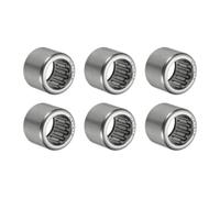 PATIKIL 14 x 20 x 16 mm Needle Roller Bearings, 6PCS Steel Full Complement Drawn Cup Open Ends Bearing for Gearbox Use, Silver