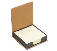 PATIKIL 140 Sheets Leather Sticky Notes Holder, 10in Post Notes Holder Storage Box Desktop Mini Case Business Card Holder Memo Pad Organizer for Desk Home Office Books Notebook, Blue