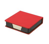 PATIKIL 140 Sheets Leather Sticky Notes Holder, 10in Post Notes Holder Storage Box Desktop Mini Square Case Business Card Holder Memo Pad Organizer for Desk Home Office Notebook, Red