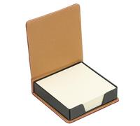 PATIKIL 140 Sheets Leather Sticky Notes Holder, 10inch Post Notes Holder Storage Box Desktop Mini Case Business Card Holder Memo Pad Organizer for Desk Home Office Books Notebook, Red