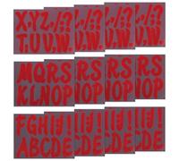 PATIKIL 144Pcs Glitter Bulletin Board Letters, 4 Inch Poster Board Cardboard Letter Alphabet Punctuation Self Adhesive for Art Craft Classroom Mailbox Scrapbook Sign, Shiny Red