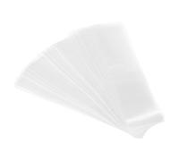 PATIKIL 145x35mm Perforated Shrink Bands, 250 Pack PVC Heat Shrink Wrap Band Fits Cap Diameter 3.5 to 3.58 Inch for Jars Cans, Clear