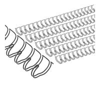 PATIKIL 14mm (9/16") Double Loop Wire Binding Combs, 50 Pcs Metal Twin Loop Binding Coils 120 Sheet Capacity 2:1 Pitch 21 Ring Binding Spines, Black