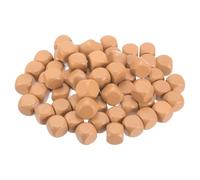 PATIKIL 14mm Blank Wooden Dice, 50 Pack Unfinished Wooden Blocks 6 Sided Wood Cube with Rounded Corners Square Wood Blocks for DIY Craft Projects, Orange