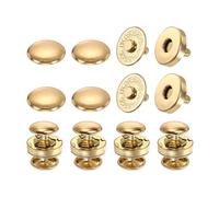 PATIKIL 14mm Magnetic Snap Buttons Set, 6Pcs Copper Magnetic Purse Closure Fastener Clasps Replacement Tool Kit with Caps for Purses Handbags Clothes Sewing DIY Craft, Rose Gold