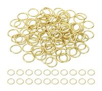 PATIKIL 14mm Open Jump Rings, 100Pcs Solid Copper Round Ring Charm Loops Connectors for Jewelry Making Crystal Garland Necklaces Earrings Keychains Craft DIY, Copper