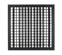 PATIKIL 14x14 Inch Plastic Ventilation Grille, Outlet Air Vent Adjustable Vent Filter Grilles Supply Air Grille for Wall or Ceiling HVAC Vents, Black
