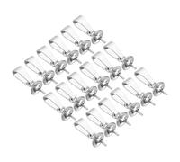 PATIKIL 14x5mm Eye Pin Peg Bail, 30Pcs Stainless Steel Cup Peg Bail Pin Pearl Pendant Connector for Jewelry Making Earring Necklace Bracelet DIY Crafts, Silver