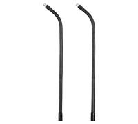 PATIKIL 15.7" Gooseneck, 2Pcs 3/8"-16 Female to Male Thread Metal Universal Hose Flexible Arm Gooseneck Tube Extension Holder for Action Camera, Phone, Microphone, Black
