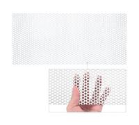 PATIKIL 15.7" x 7.9" 304 Stainless Steel Perforated Sheet, 0.2" Hole 19GA Expanded Metal Mesh Plate Screen Decorative Meshes for Ventilation Grill Smoking