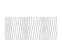 PATIKIL 15.7" x 7.9" Perforated Metal Sheets, 19Ga 0.24" Hexagonal Hole 304 Stainless Steel Mesh Stagger Expanded Perforated Metal Plate for Ventilation Grill Security Grates
