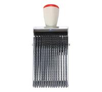 PATIKIL 15 Digits Roller Stamp, Personalized 3.5mm 26 Alphabet Number 0-9 Symbol Rolling Stamp for DIY Stationery Scrapbooking Office Business, Gray