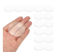 PATIKIL 15 Pack Biconvex Lens, 50mm Dia. 180mm Focal Length Spherical Optical Lenses Magnifier Paperweight Acrylic Double Convex for DIY Office Desk Home Science Experiment Telescope