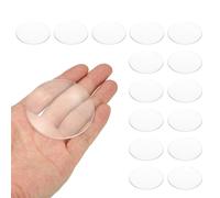 PATIKIL 15 Pack Biconvex Lens, 60mm Dia. 180mm Focal Length Spherical Optical Lenses Magnifier Paperweight Acrylic Double Convex for DIY Office Desk Home Science Experiment Telescope
