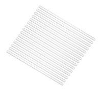 PATIKIL 15 Pcs High Borosilicate Glass Stick, 7.9" Length 8mm Dia Stirring Rod with Both Ends Round Mixing Tools for DIY Projects Lab Kitchen Science, Clear