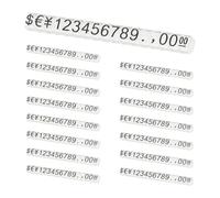 PATIKIL 15 Set Price Display Cube, Adjustable Price Tag Stand Removable Number Letter Label Stand Dollar Block Kit for Jewelry Retail Shop Display Signs (Clear/Black, M)