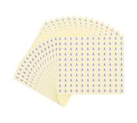 PATIKIL 15 Sheets Alphabet Stickers Letter A Small Round Sticker 1/2 Inch Self-Adhesive Paper Label for Inventory Organizing Storage Handmade (Total 1980Pcs)