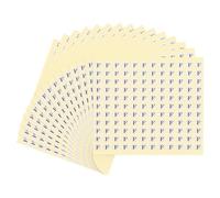 PATIKIL 15 Sheets Alphabet Stickers Letter F Small Round Sticker 1/2 Inch Self-Adhesive Paper Label for Inventory Organizing Storage Handmade (Total 1980Pcs)