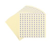 PATIKIL 15 Sheets Alphabet Stickers Letter l Small Round Sticker 1/2 Inch Self-Adhesive Paper Label for Inventory Organizing Storage Handmade (Total 1980Pcs)