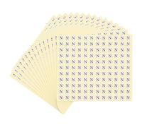 PATIKIL 15 Sheets Alphabet Stickers Letter N Small Round Sticker 1/2 Inch Self-Adhesive Paper Label for Inventory Organizing Storage Handmade (Total 1980Pcs)