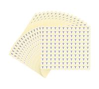 PATIKIL 15 Sheets Alphabet Stickers Letter t Small Round Sticker 1/2 Inch Self-Adhesive Paper Label for Inventory Organizing Storage Handmade (Total 1980Pcs)