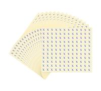 PATIKIL 15 Sheets Alphabet Stickers Letter x Small Round Sticker 1/2 Inch Self-Adhesive Paper Label for Inventory Organizing Storage Handmade (Total 1980Pcs)