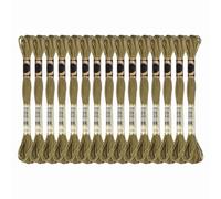 PATIKIL 15 Skeins Embroidery Floss, Solid Colors Polyester Embroidery Threads Friendship Bracelets String for Cross-Stitch Hand Embroidery, Deep Brown