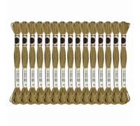 PATIKIL 15 Skeins Embroidery Floss, Solid Colors Polyester Embroidery Threads Friendship Bracelets String for Cross-Stitch Hand Embroidery, Brown