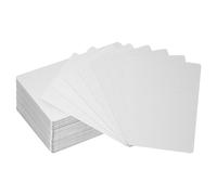 PATIKIL 150 Pack Sublimation Metal Business Cards Blank, 0.21mm Thick 3.4x2.1 Inch Aluminum Printable Name Card for Custom DIY Print, Silver
