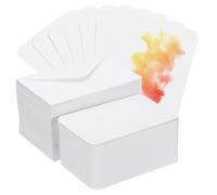 PATIKIL 150 Sets Pure Cotton Watercolor Cards 140lb/300 GSM Postcards Rounded Corners with Envelopes for Art Painting Creative Thank Notes, 4x6 Inch