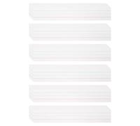 PATIKIL 150 Sheets Dry Erase Sentence Strips, 2" x 12" Reusable Cardstock Blue Red Lined Writing Paper Ruled Sentence Strips for Teachers Classroom Schedule