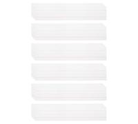 PATIKIL 150 Sheets Dry Erase Sentence Strips, 3" x 16" Reusable Cardstock Blue Red Lined Writing Paper Ruled Sentence Strips for Teachers Classroom Schedule