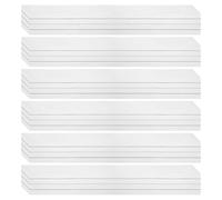 PATIKIL 150 Sheets Ruled Sentence Strips, 3" x 24" Cardstock 210GSM Writing Paper Black Lined Sentence Strips for Teachers Classrooms Offices Homes, White