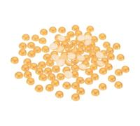 PATIKIL 1500Pcs Flatback Pearls Beads for Crafting, 4mm Half Round Resin Beads Flatback Pearls for Nail Charms Handmade Phone Case Embellishment, Gold Tone