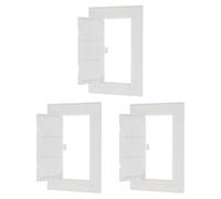 PATIKIL 150x100mm Access Panel, 3Pcs ABS Plastic Panels for Inspection Hatch Removable Hinged Access Door for Drywall Plumbing Pipes Fuse Box Cover Cabinet Conceals Wires, White